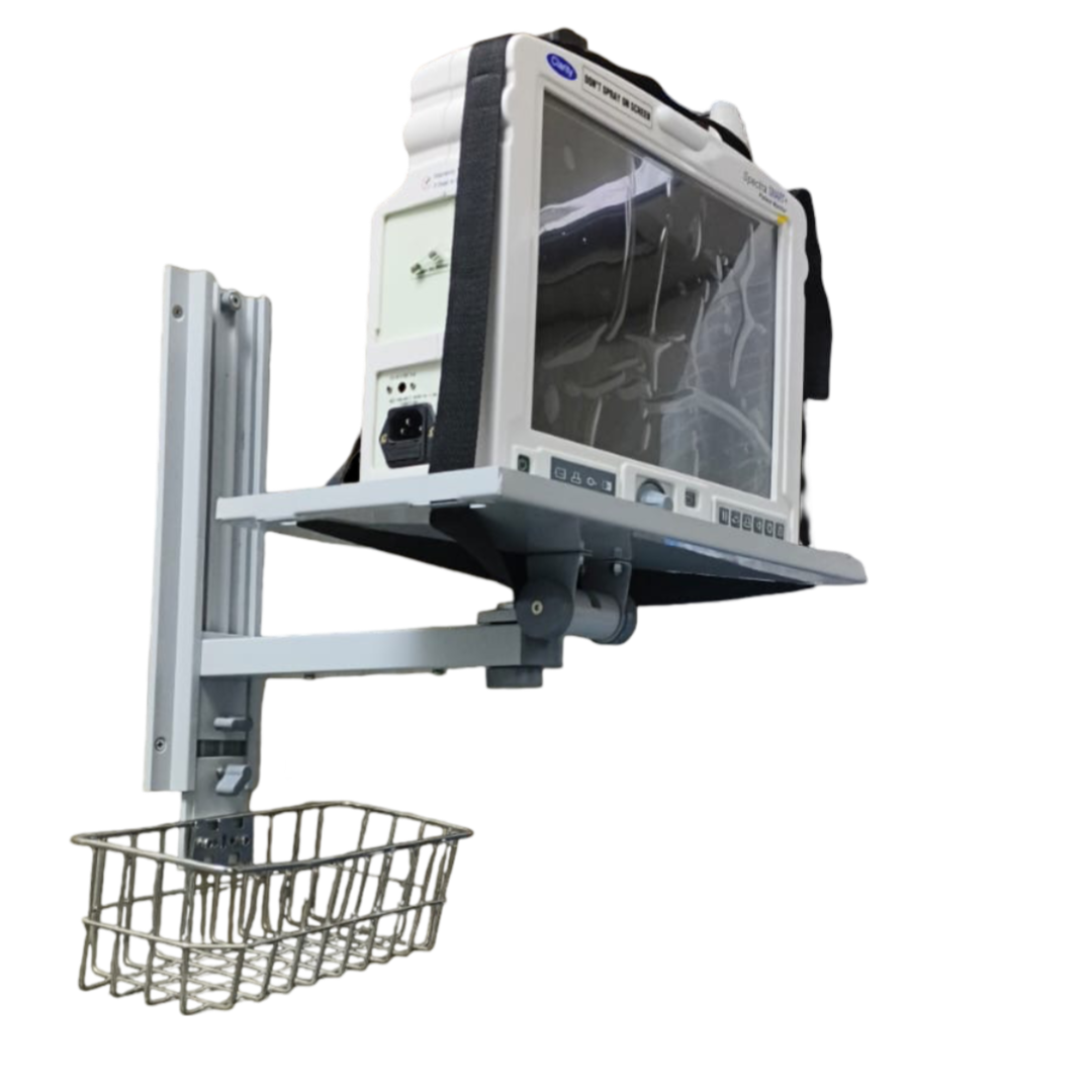Wall Mount Stand for Patient Monitor with Basket