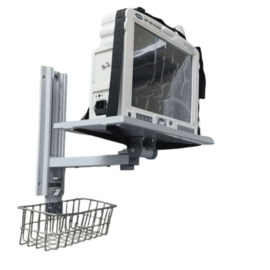 Wall Mount Stand for Patient Monitor with Basket